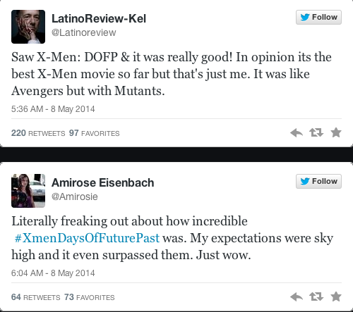 Les premiers avis sur X-MEN Days of Future past