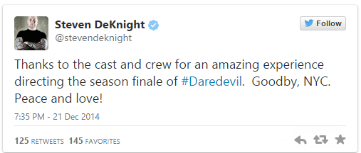 Le tournage de Daredevil terminé