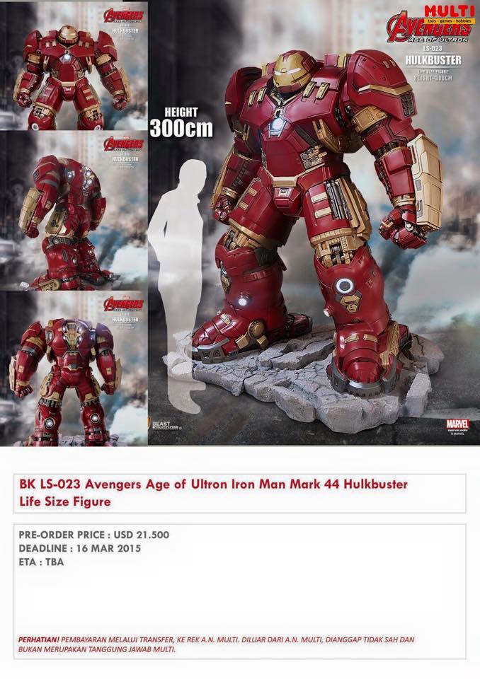 Un Hulkbuster en live à vendre