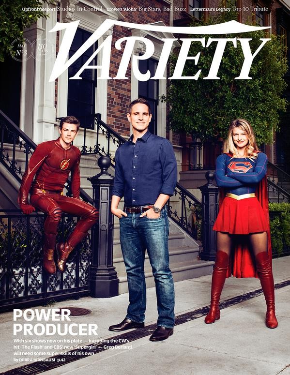 Supergirl et Flash en couverture